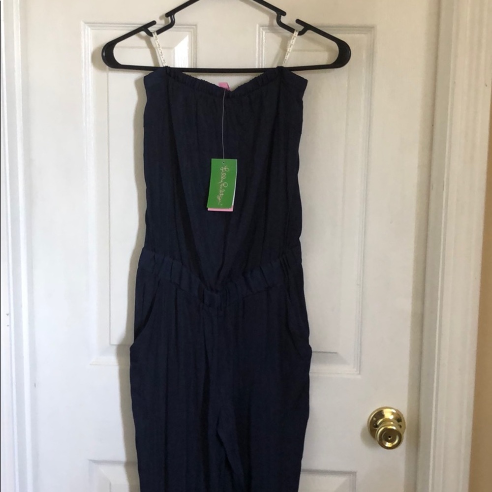 NWT XS navy Lilly Pulitzer jumpsuit